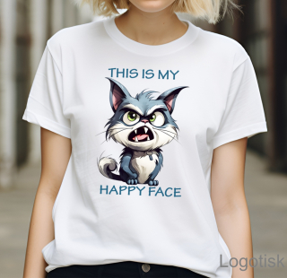 Dámské tričko s vtipnou kočkou